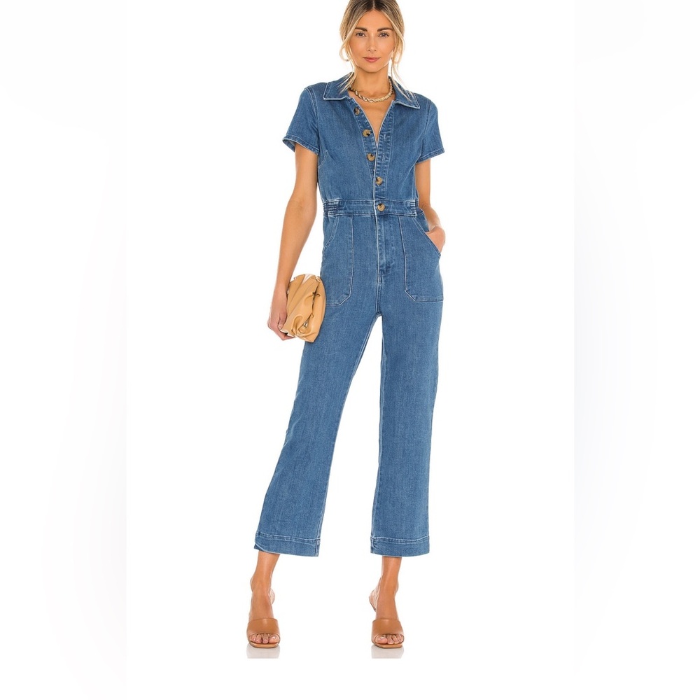 Show Me Your MuMu Blue Denim Jumpsuit
